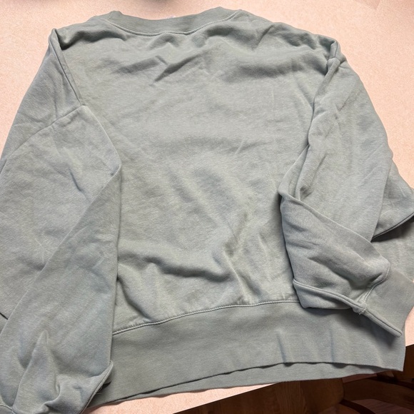Nike Women’s Cropped Sweatshirt- Sage Green - Picture 4 of 7